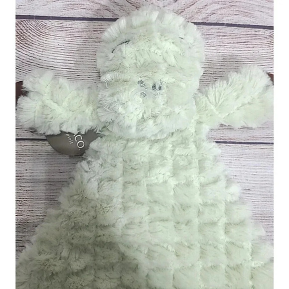 Demdaco Plush COZ Arnie Alligator Rattle Blankie Lovey Security Blanket Green - Picture 3 of 7